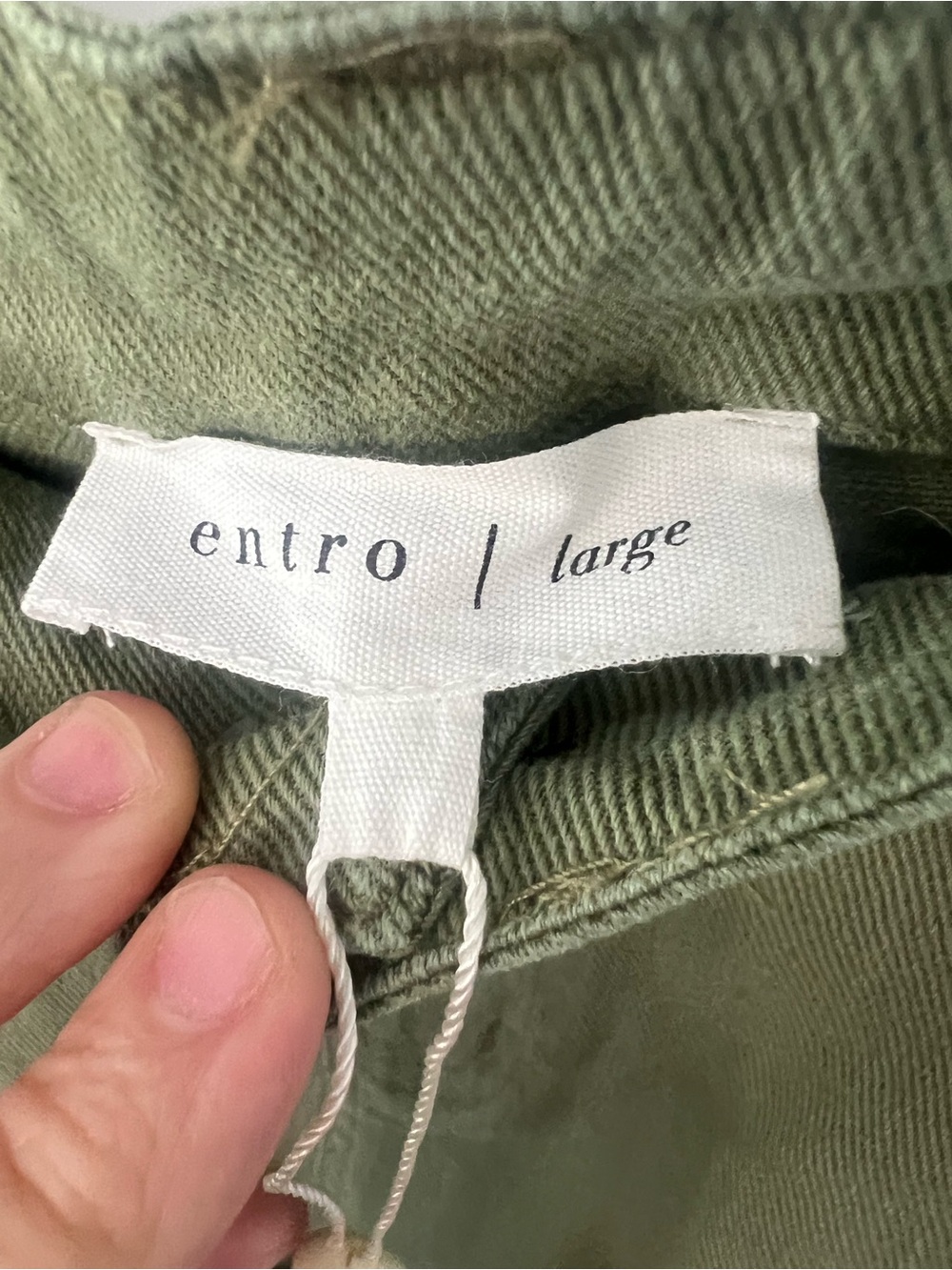 entro Olive Utility Pants - Picture 2 of 4